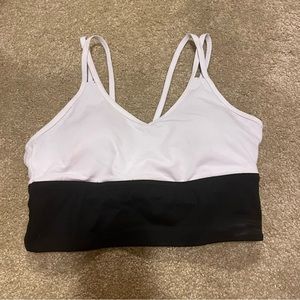 Born primitive black and white sports bra